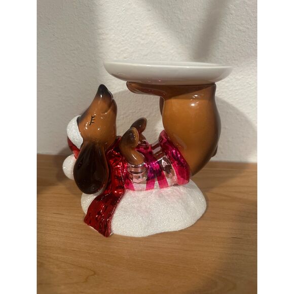 Bath & Body Works Christmas Tree Dachshund Candle Holder NWT - Picture 2 of 5